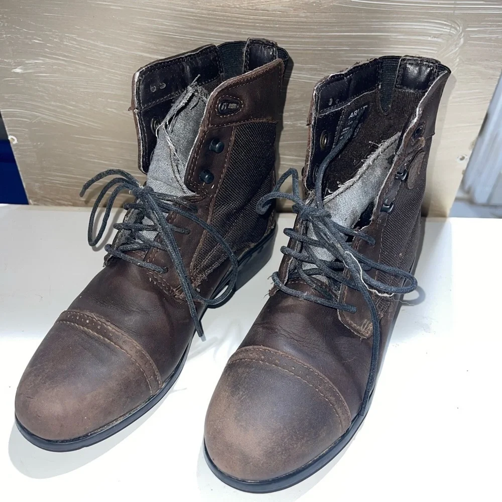 Ariat Girls Brown Leather Paddock Boots